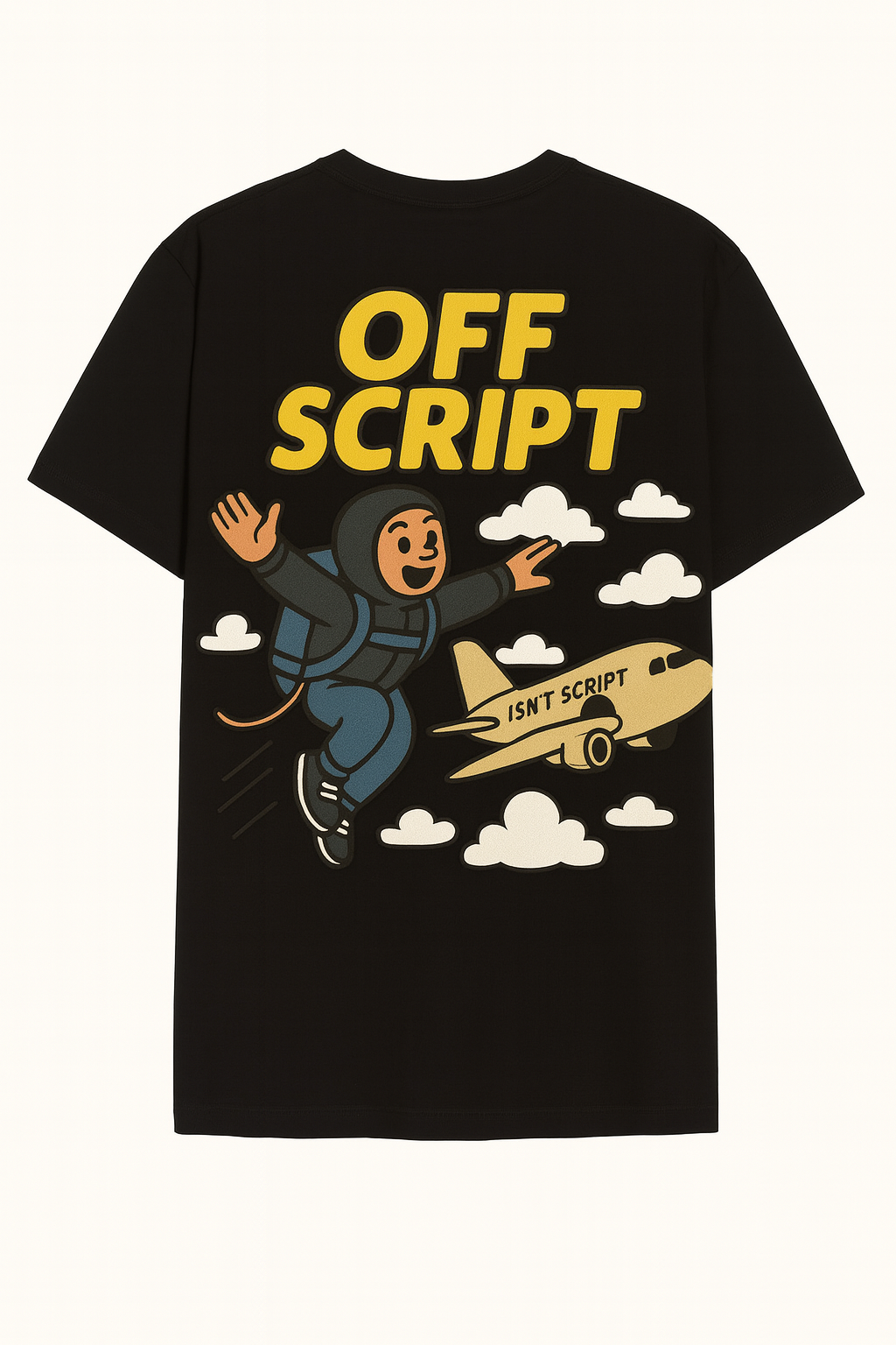 Offscript,Sky Dive Graphic Tee"