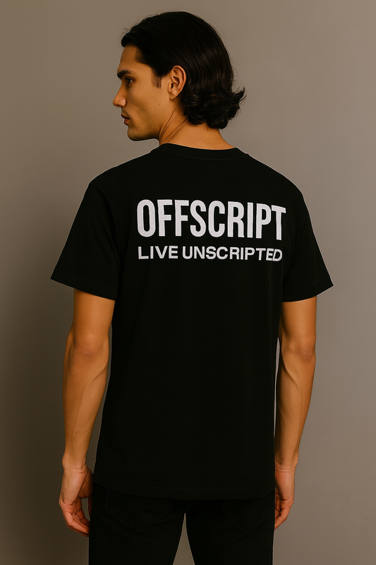 Live Unscripted Tee – Black Edition