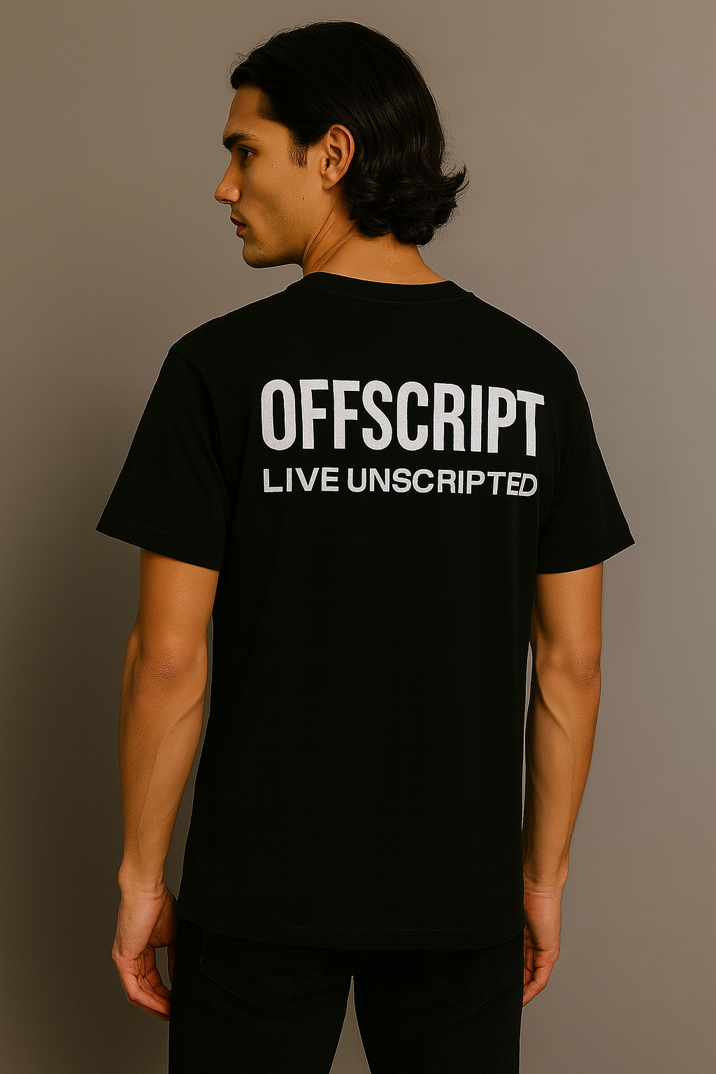 Live Unscripted Tee – Black Edition