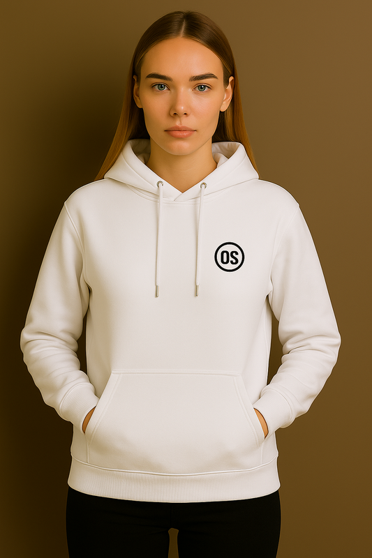 Live Unscripted” Hoodie – White